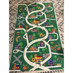 VIP Cranston Print Works Vintage Bears Around Town FABRIC 2 Yards 72"x 44" Y2K